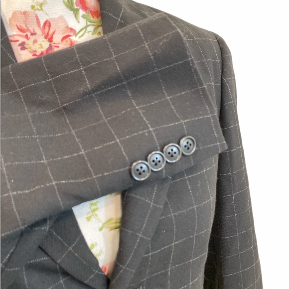 Ralph Lauren 100% Wool Plaid Sport Blazer Purple Tag 2 Union Made Dark academia - Picture 7 of 11